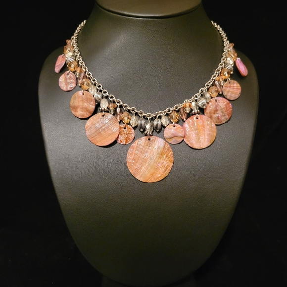Lia Sophia Jewelry - Estate Lia Sophia Abalone Shell Necklace